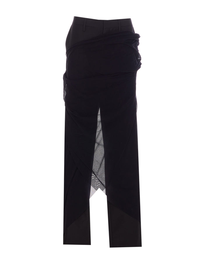 Jean Paul Gaultier Trousers Black Virgin Wool