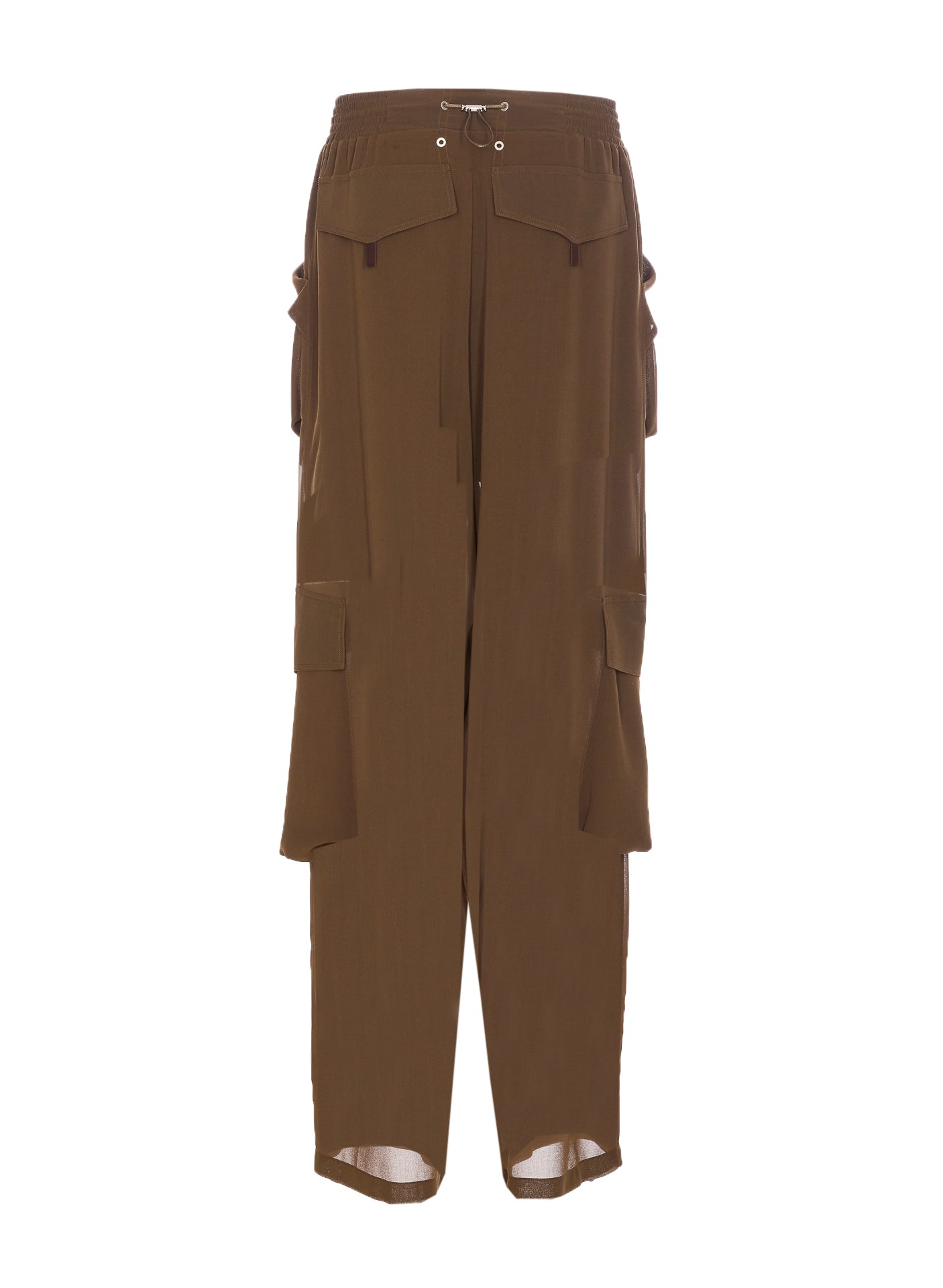 Pinko Trousers Green Polyester