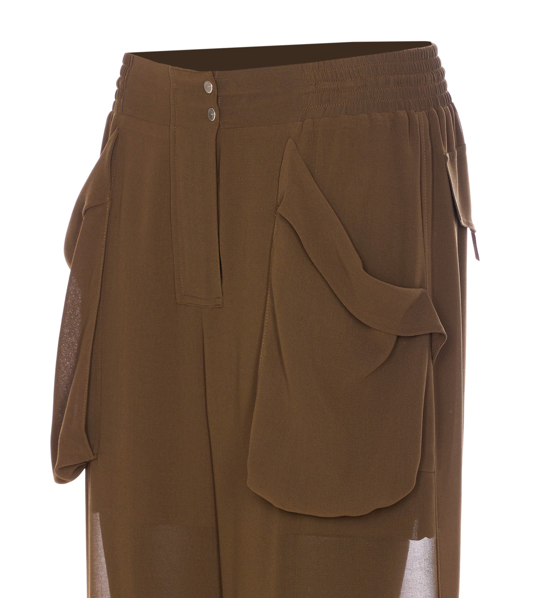 Pinko Trousers Green Polyester