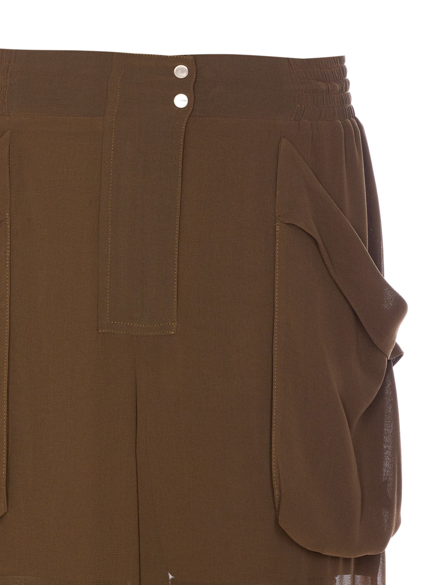 Pinko Trousers Green Polyester