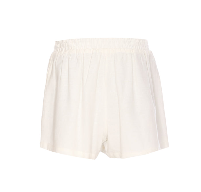 Eleh Shorts White Cotton