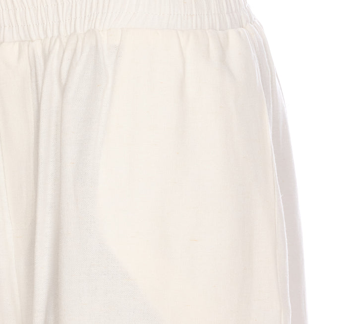 Eleh Shorts White Cotton
