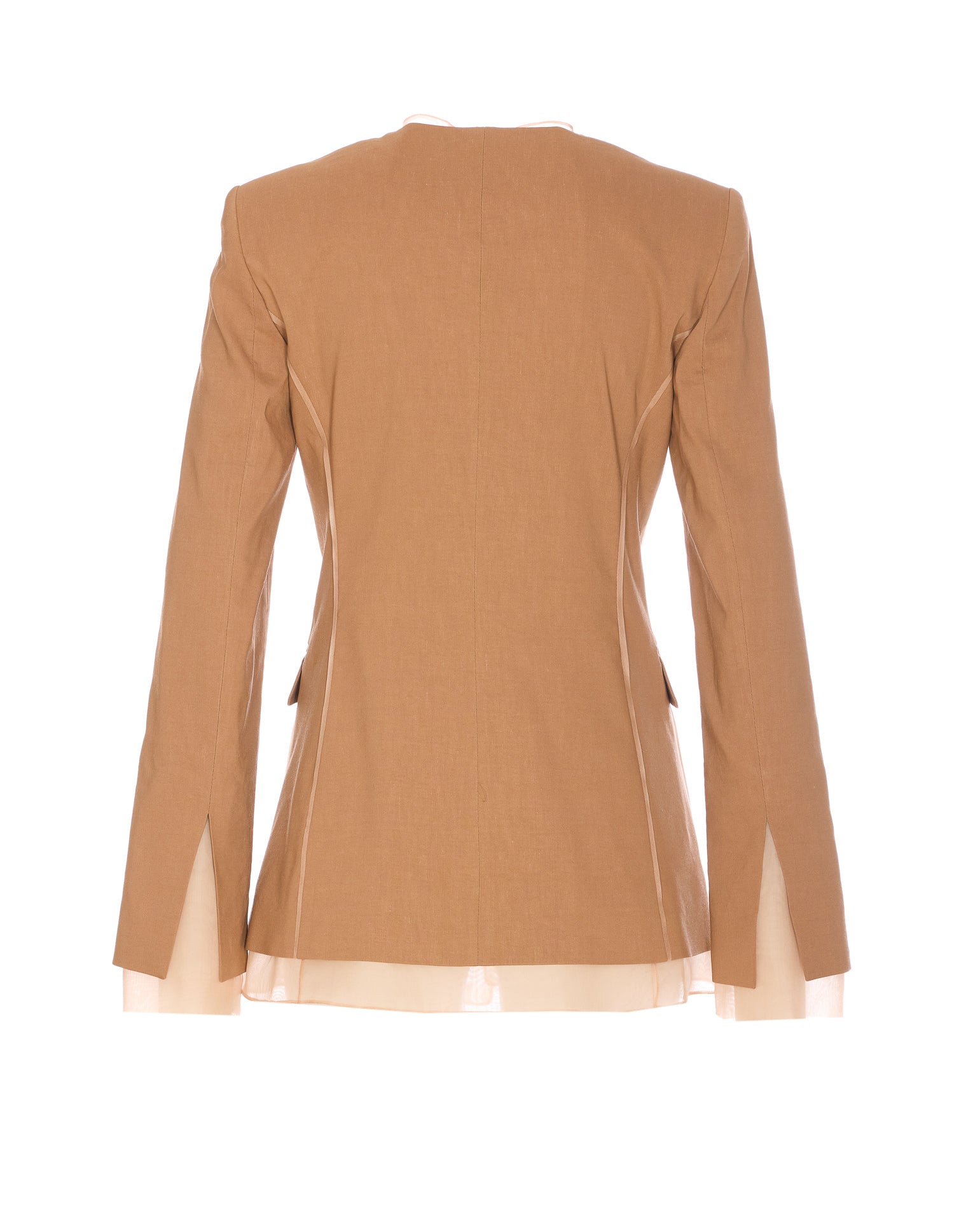 Pinko Jackets Brown Linen