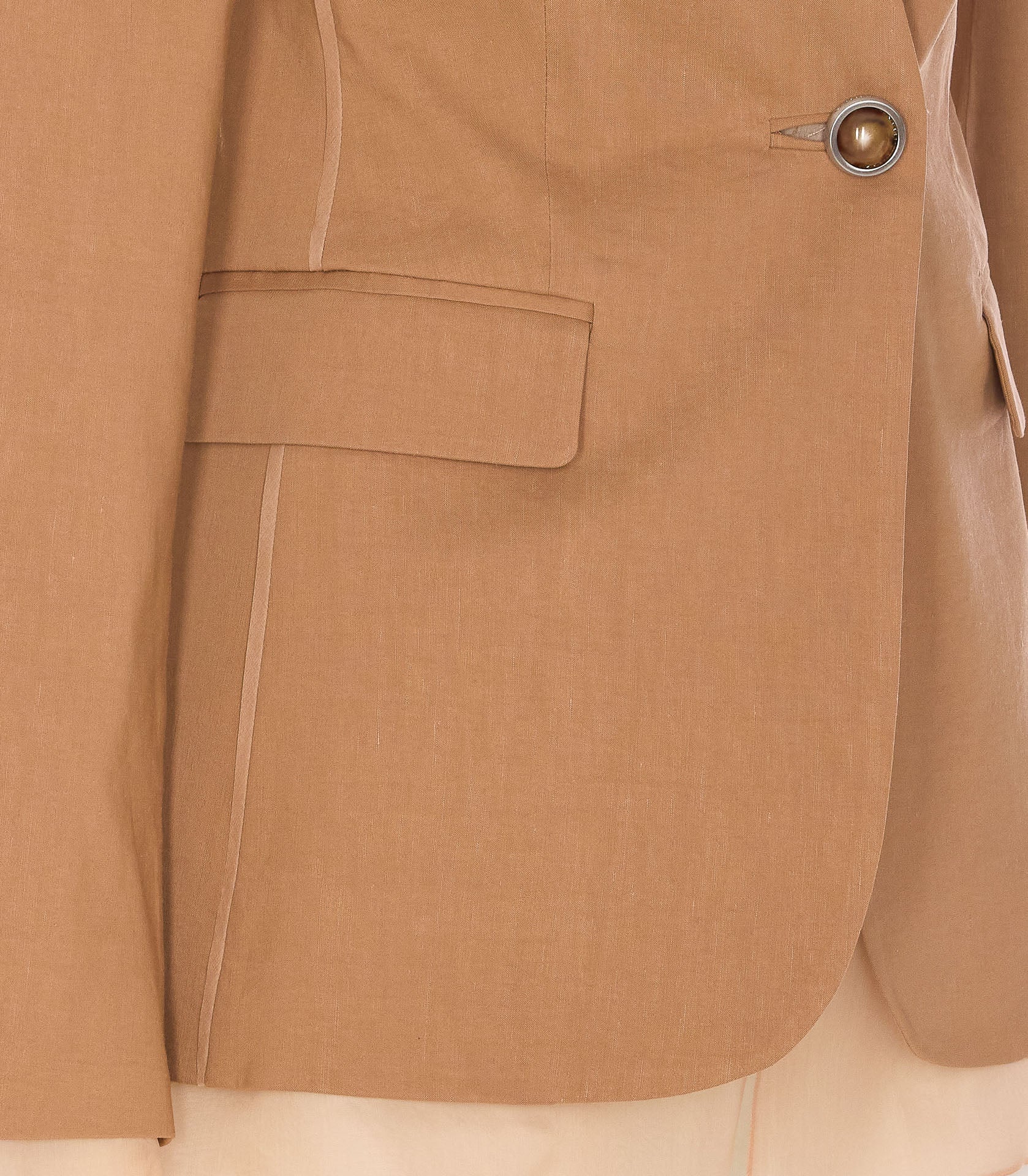 Pinko Jackets Brown Linen