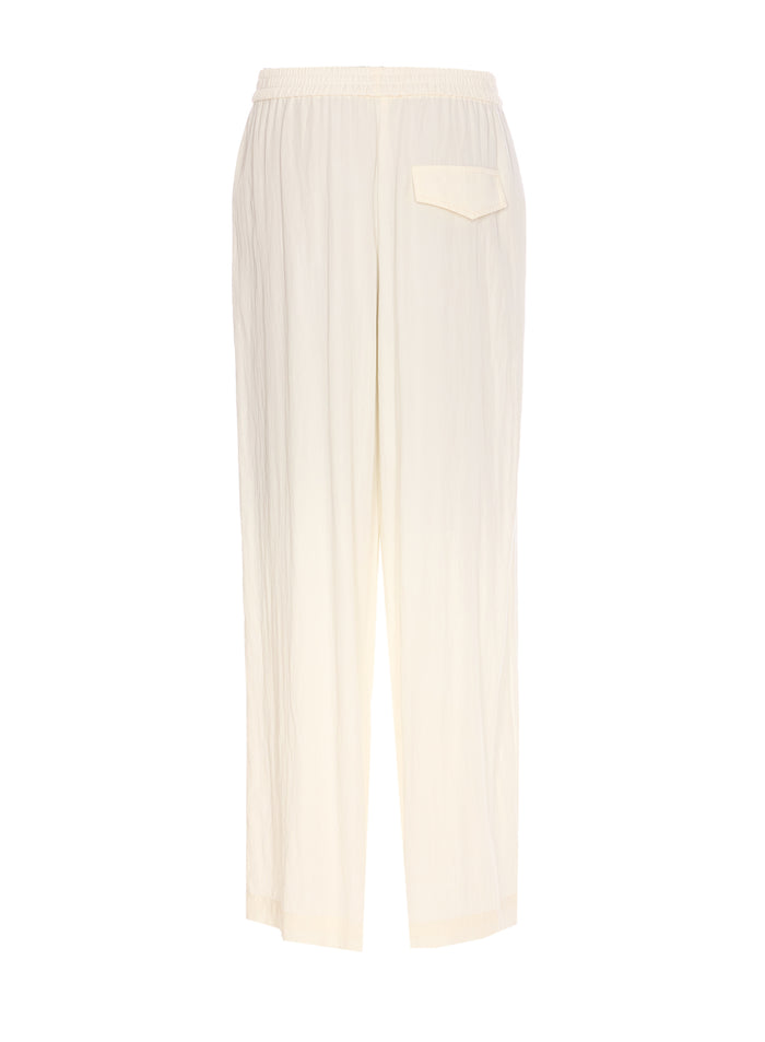 Eleh Trousers White Cotton