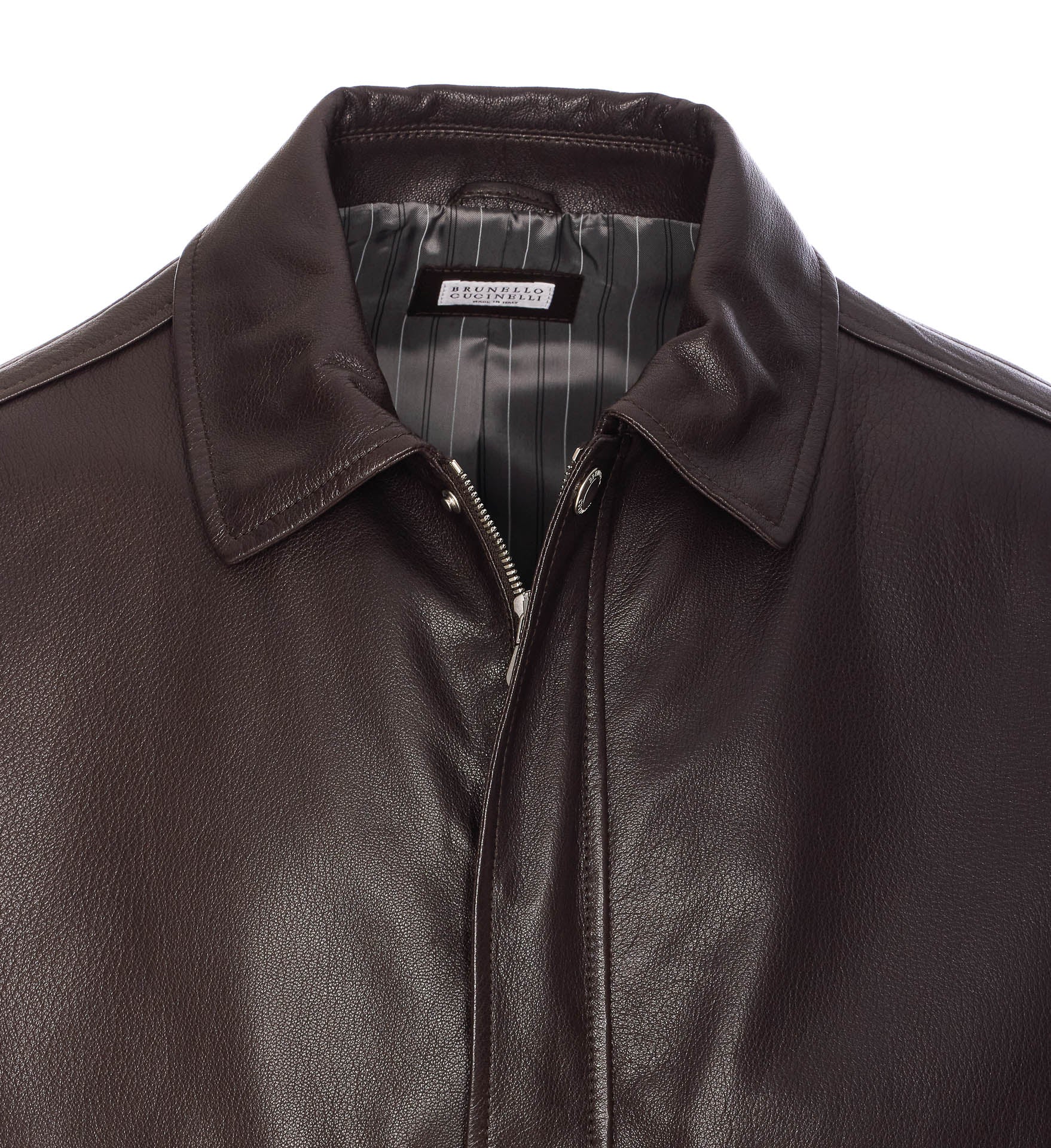 Brunello Cucinelli Jackets Brown Leather