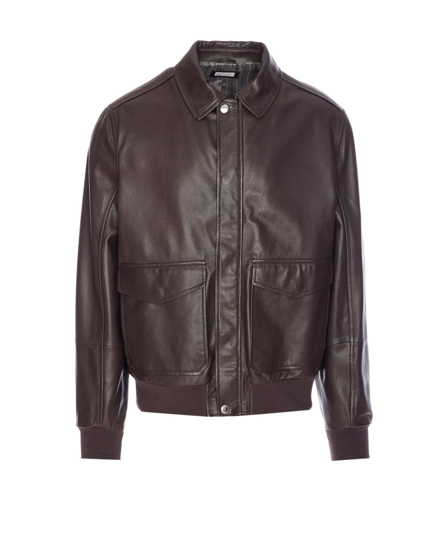 Brunello Cucinelli Jackets Brown Leather