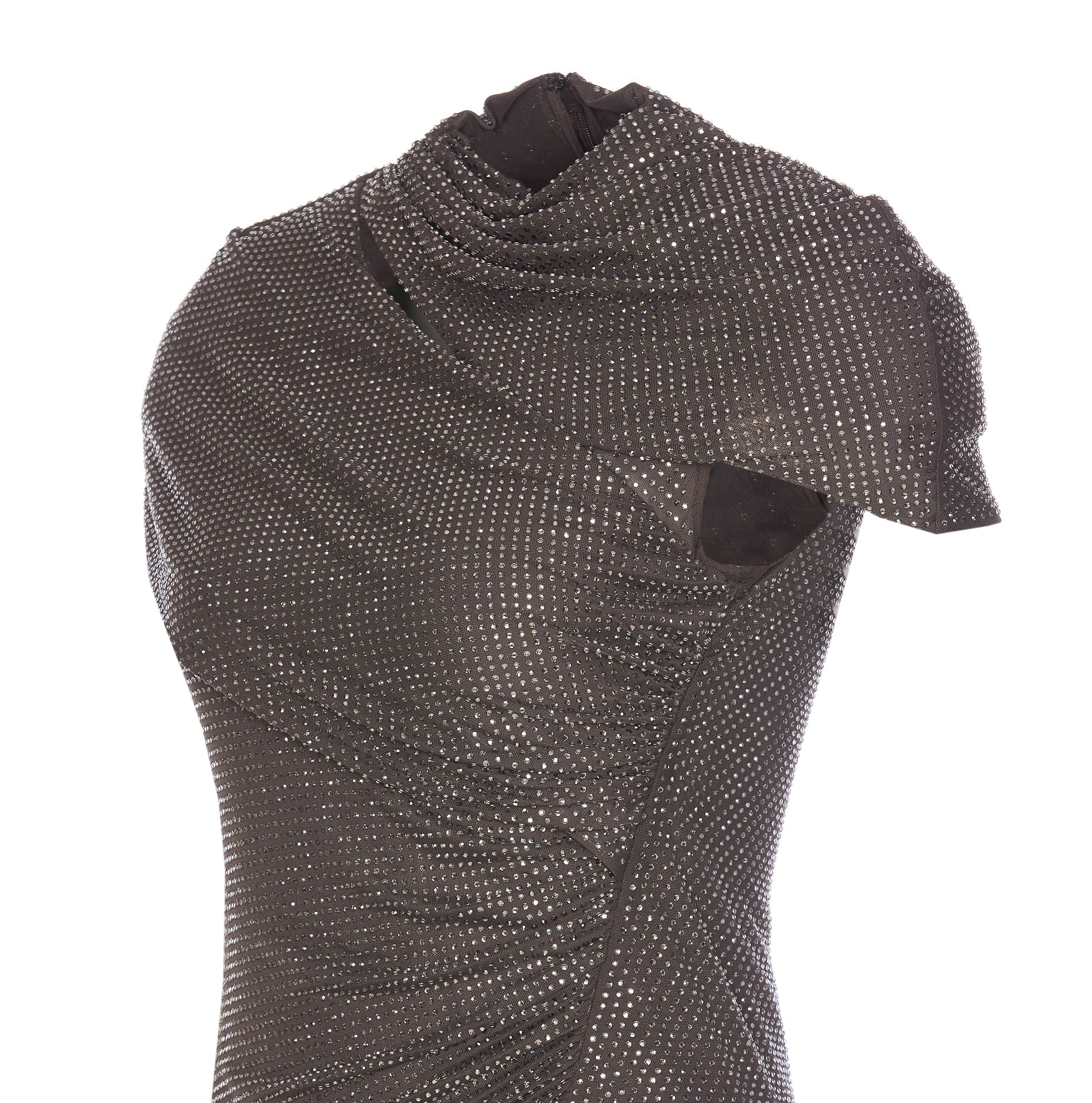 Self Portrait Dresses Grey Polyester
