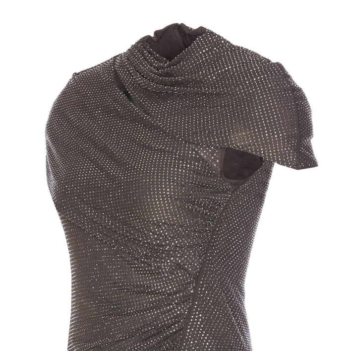 Self Portrait Dresses Grey Polyester