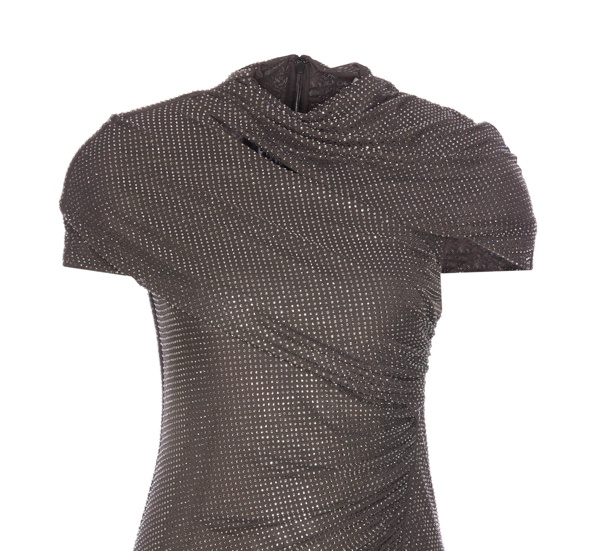 Self Portrait Dresses Grey Polyester