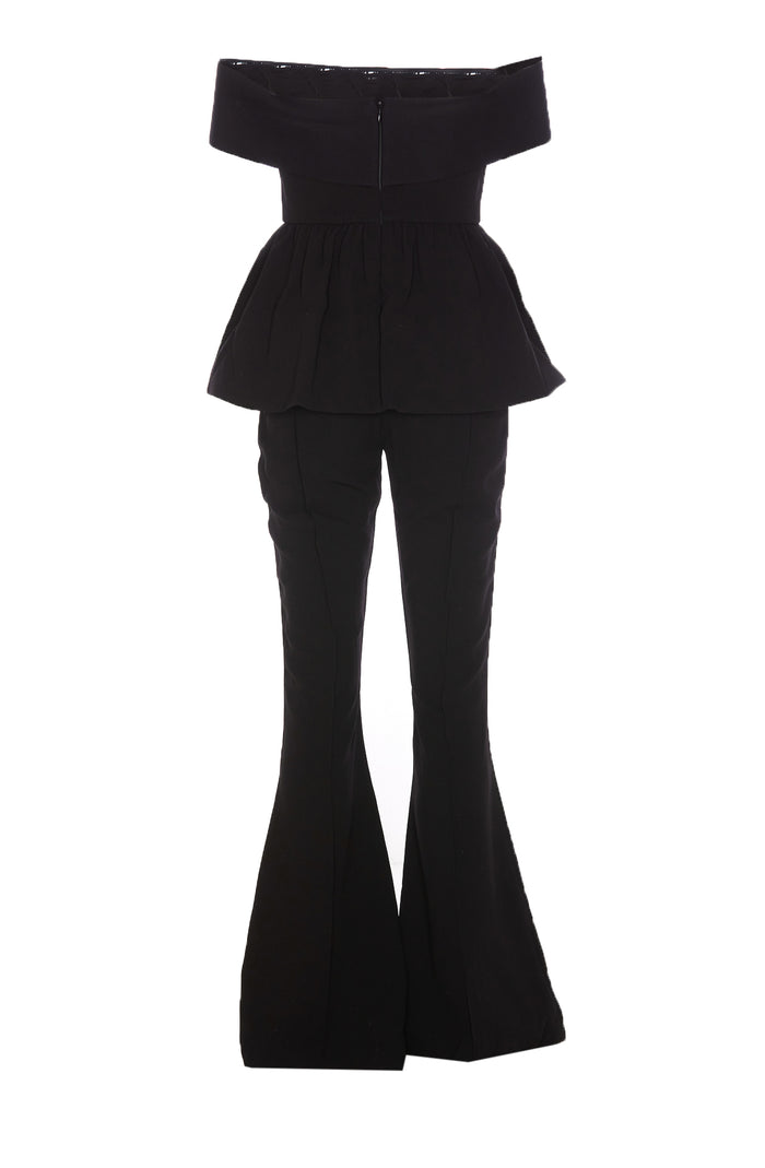 Self Portrait Trousers Black Acetate