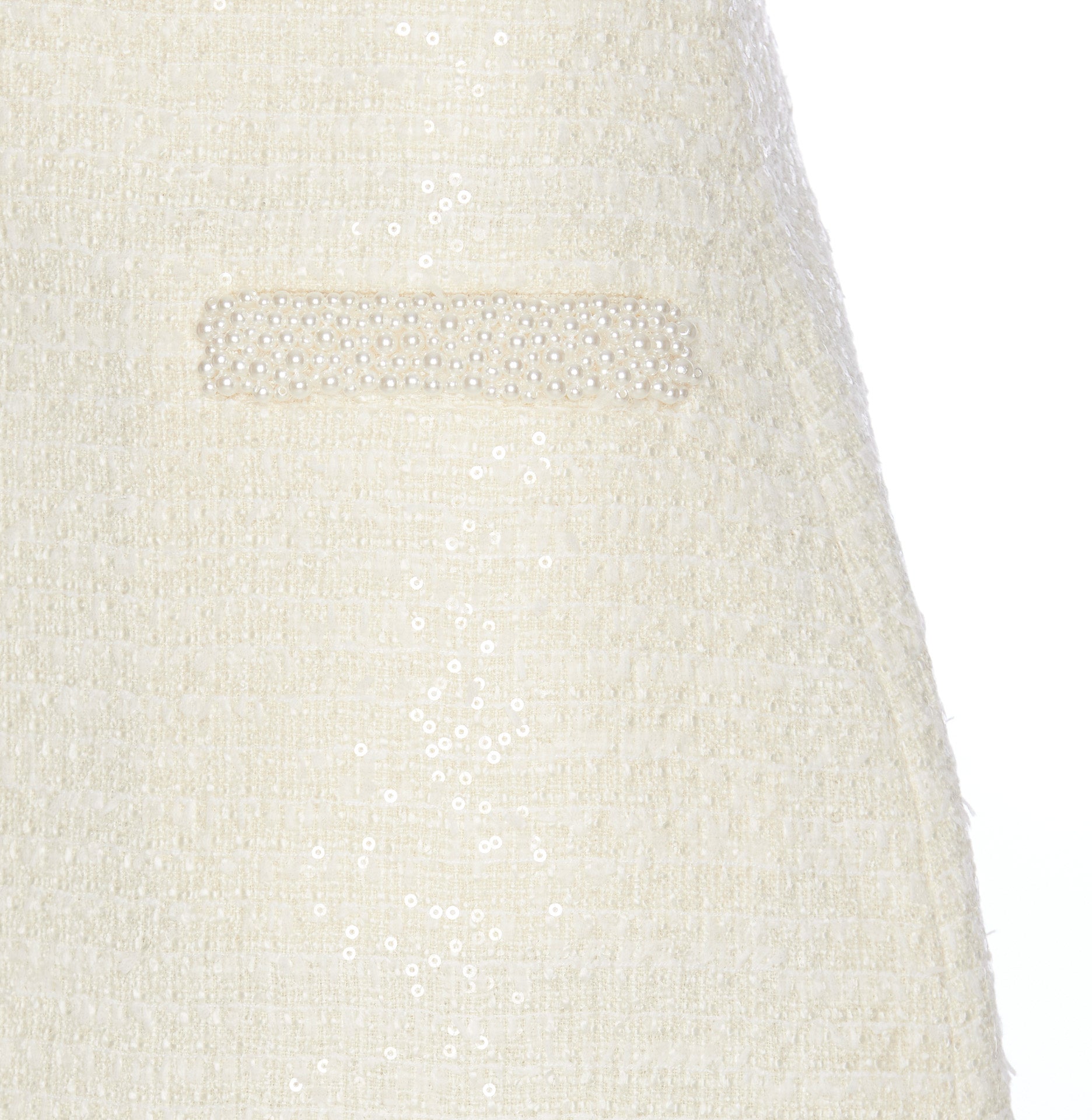Self Portrait Skirts White Acrylic Polyester Polyamide