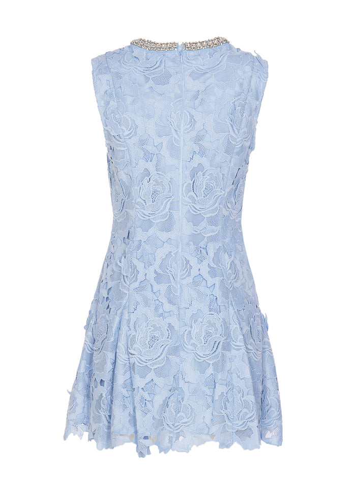 Self Portrait Dresses Blue Polyester