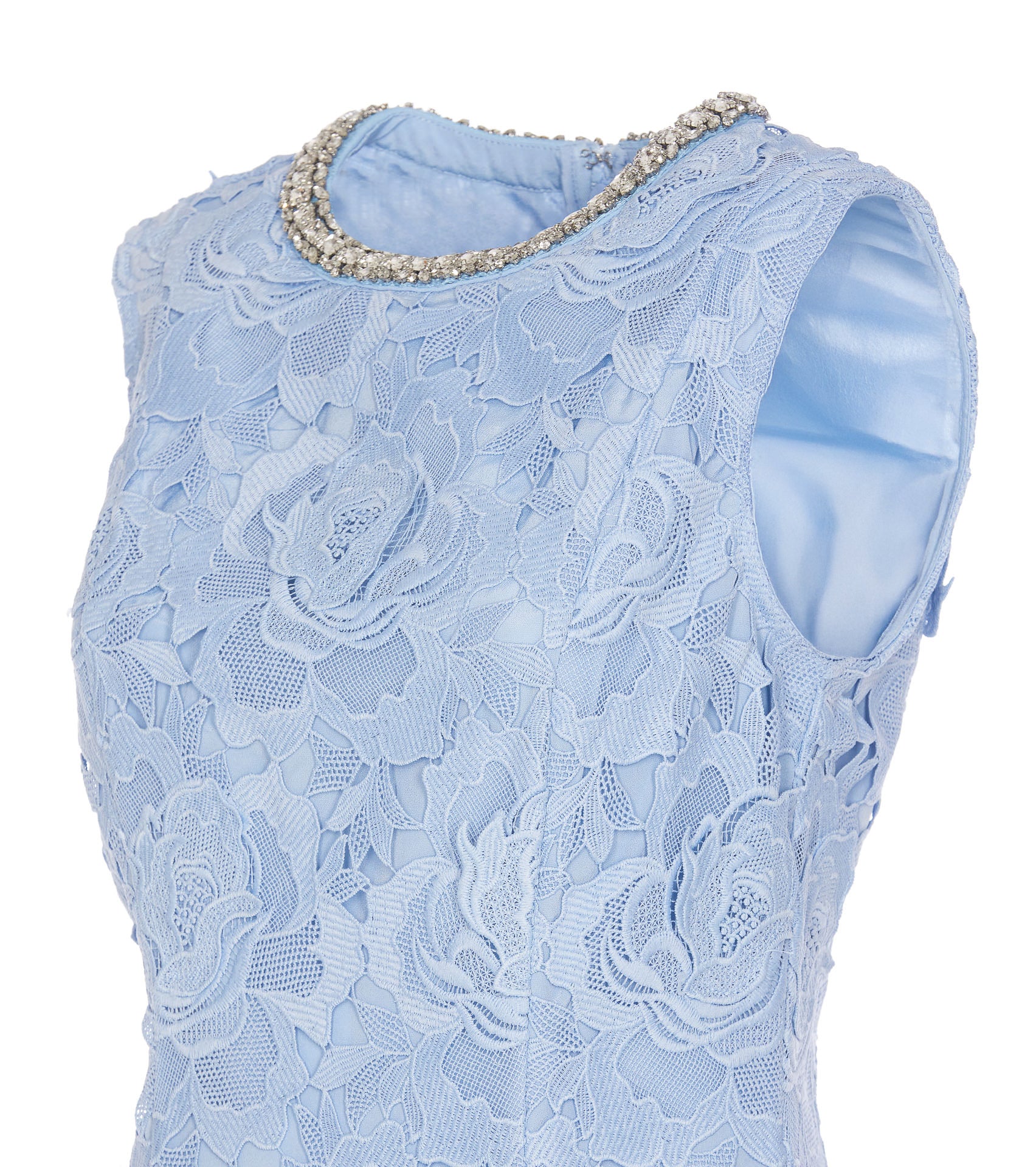 Self Portrait Dresses Blue Polyester