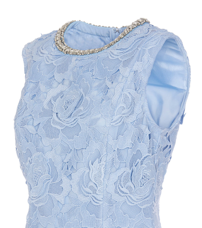 Self Portrait Dresses Blue Polyester