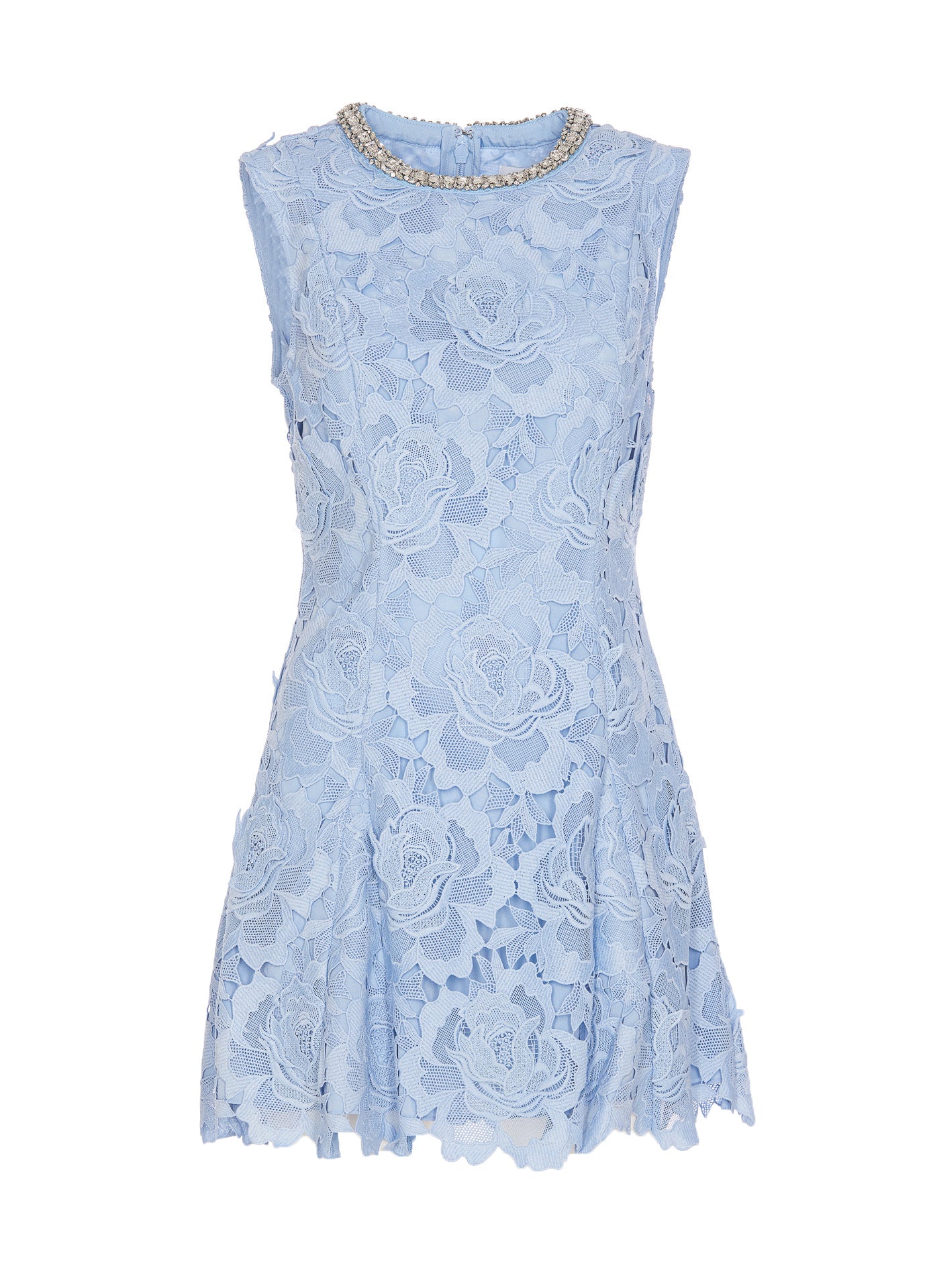 Self Portrait Dresses Blue Polyester