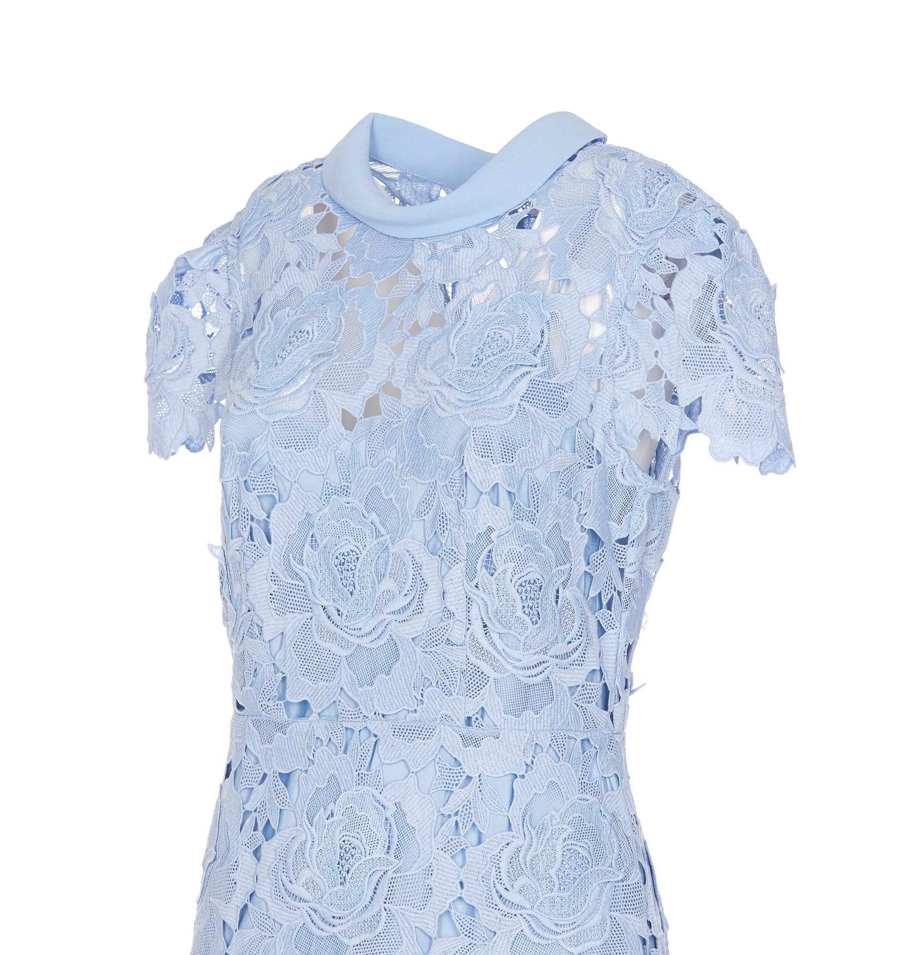 Self Portrait Dresses Blue Polyester