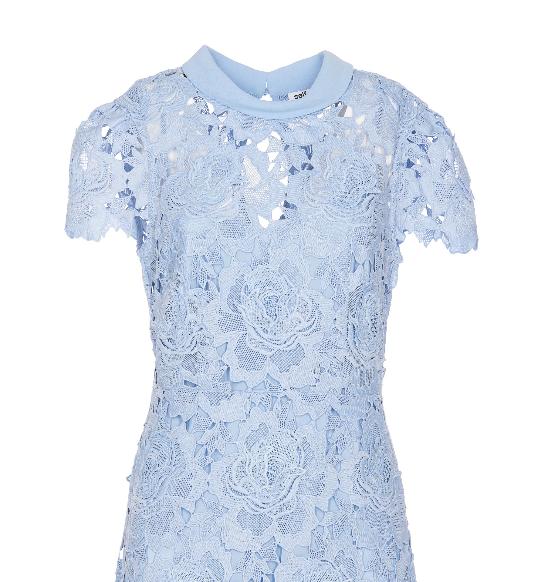 Self Portrait Dresses Blue Polyester