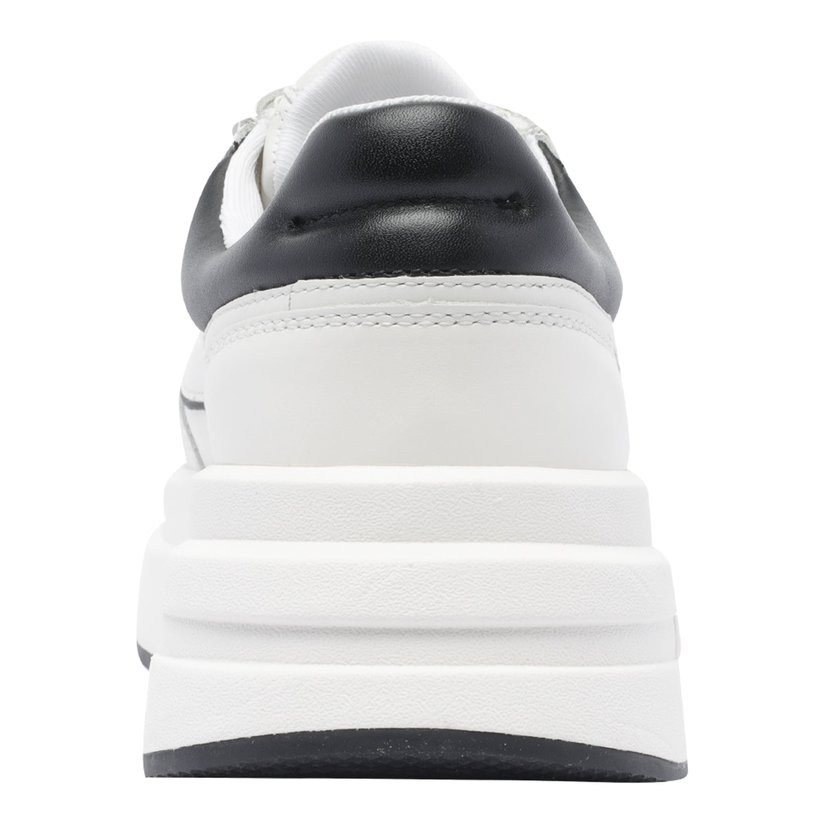 Ash Sneakers White Calf Leather/rubber Sole