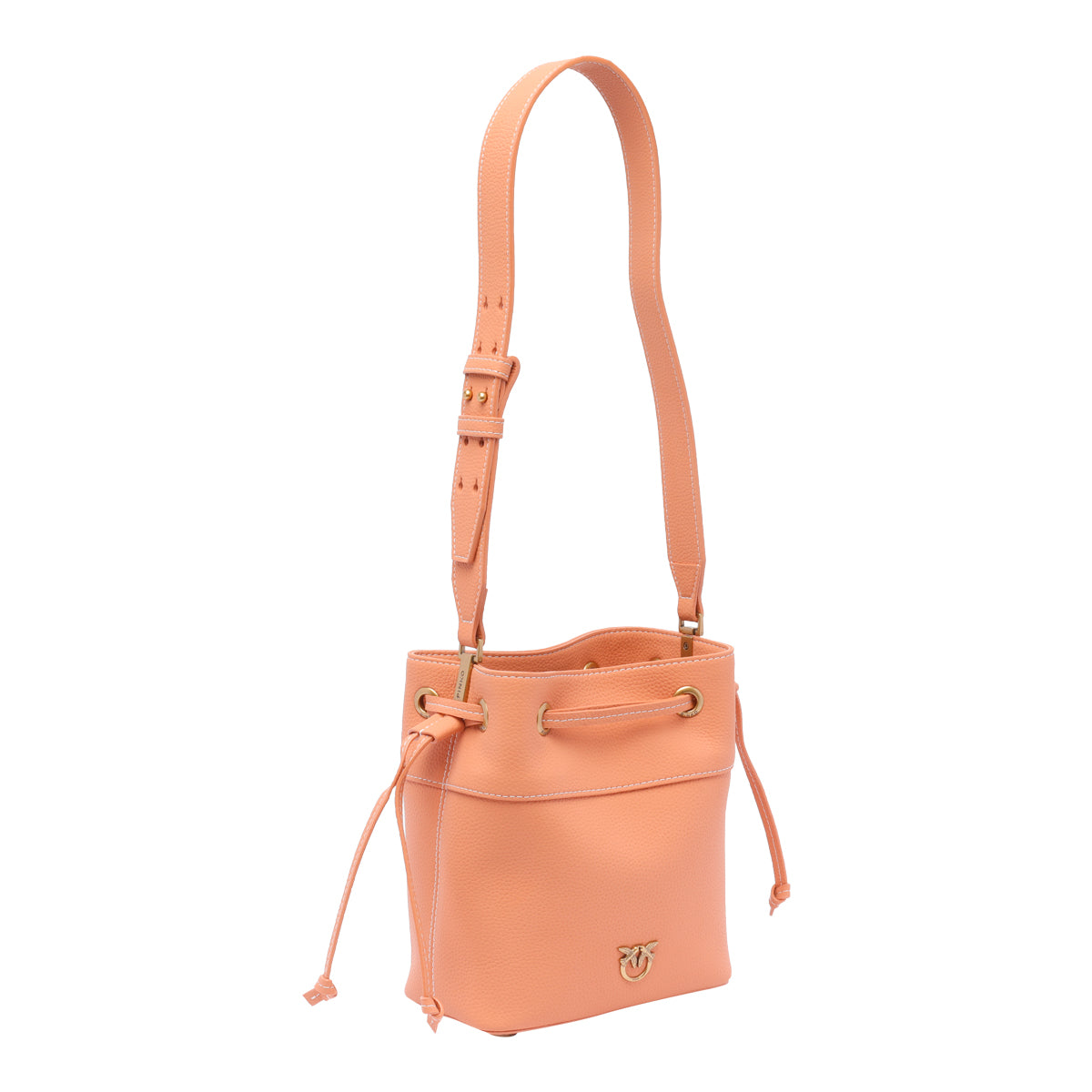 Pinko Bags Orange Calf Leather
