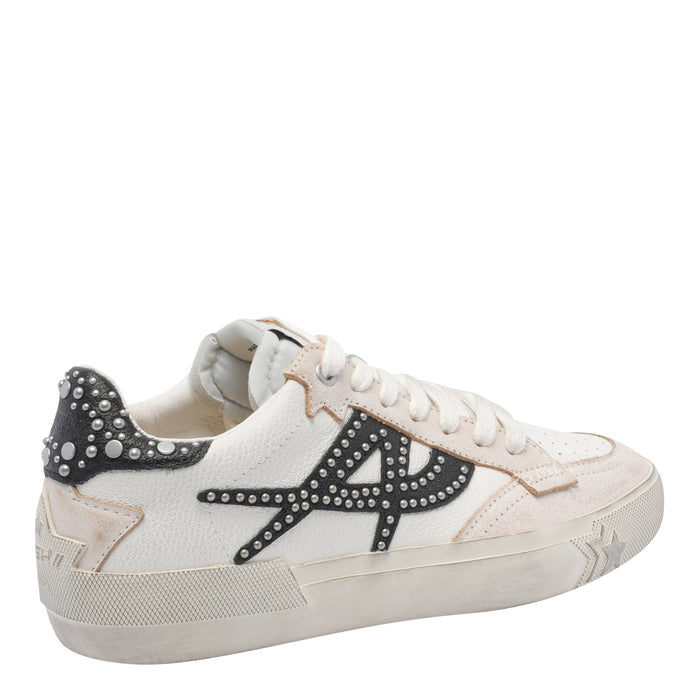 Ash Sneakers Beige Calf Leather/rubber Sole