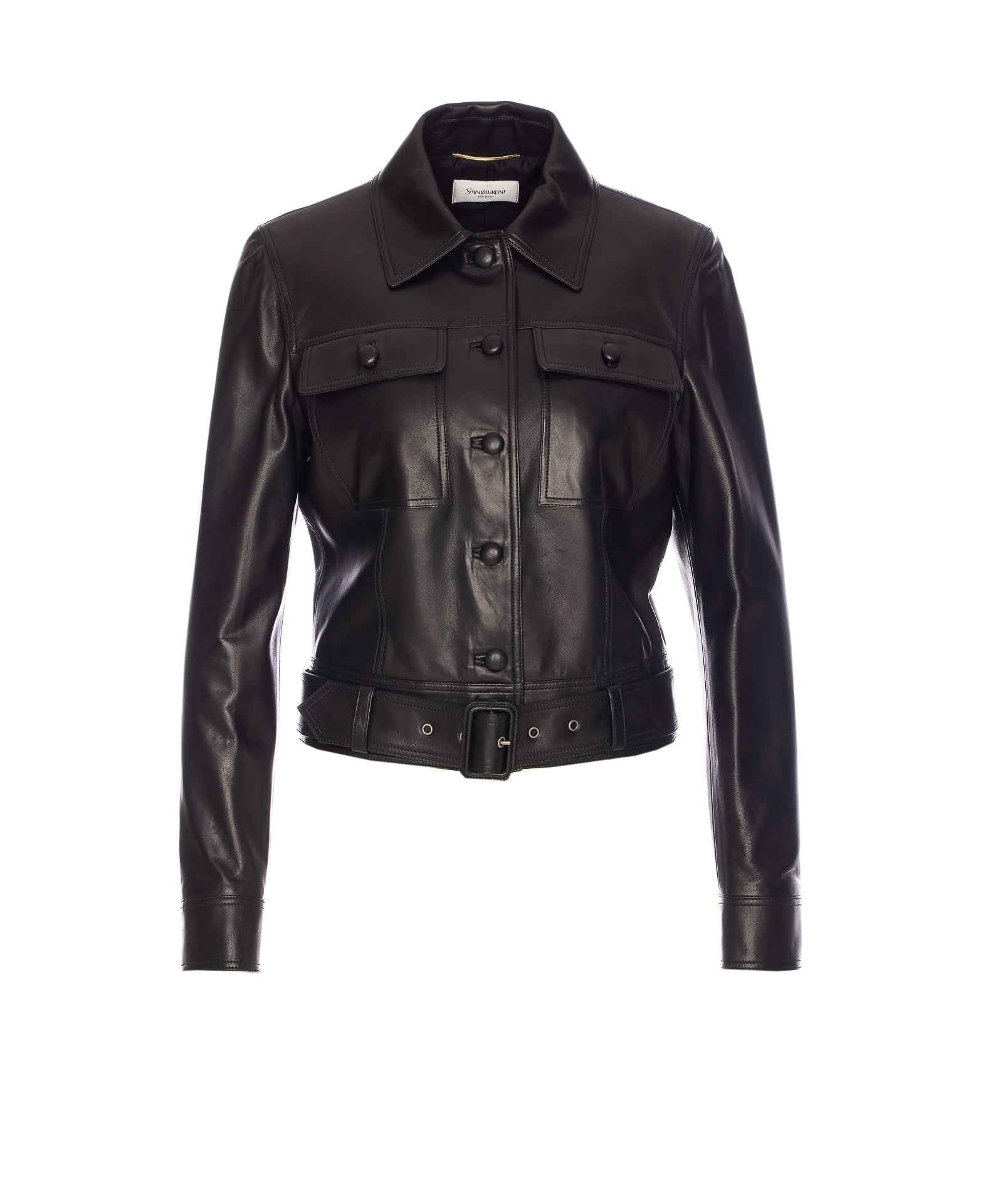Saint Laurent Jackets Black Lambskin