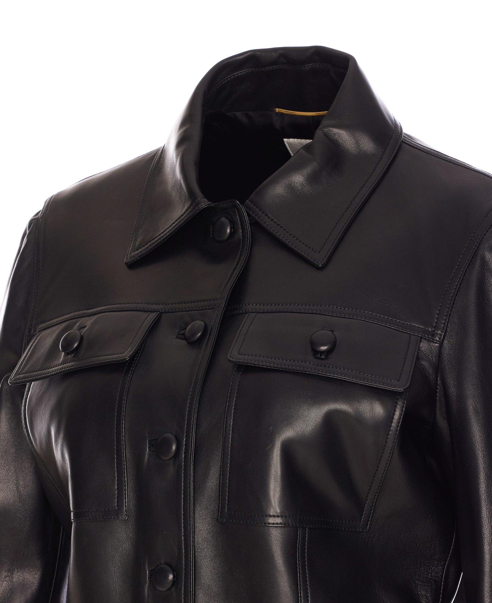 Saint Laurent Jackets Black Lambskin