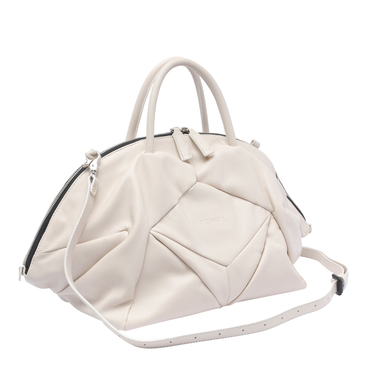 Vic Matie Bags White Calf Leather