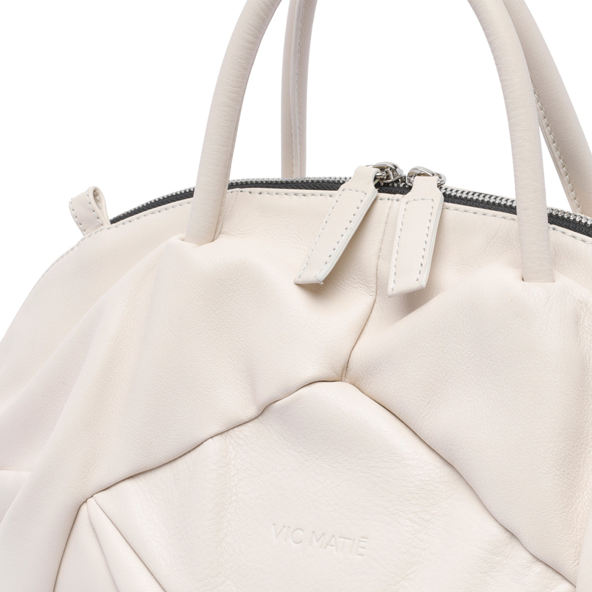Vic Matie Bags White Calf Leather