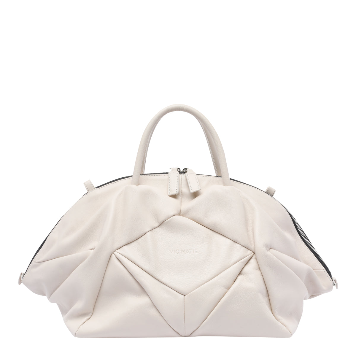 Vic Matie Bags White Calf Leather