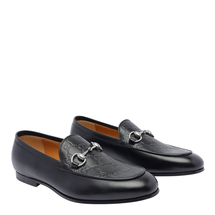 Gucci Flat Shoes Black Leather Upper/ Sole