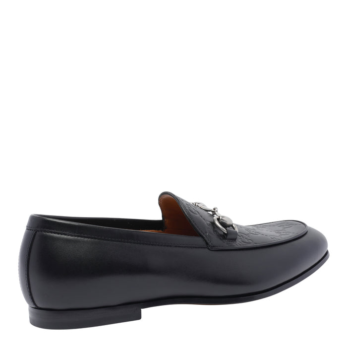 Gucci Flat Shoes Black Leather Upper/ Sole