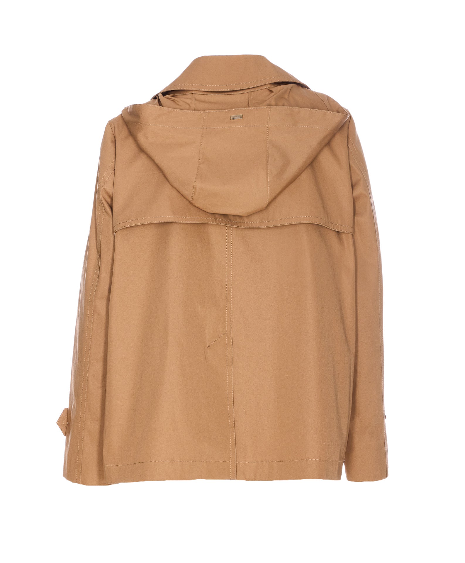 Herno Coats Beige Cotton
