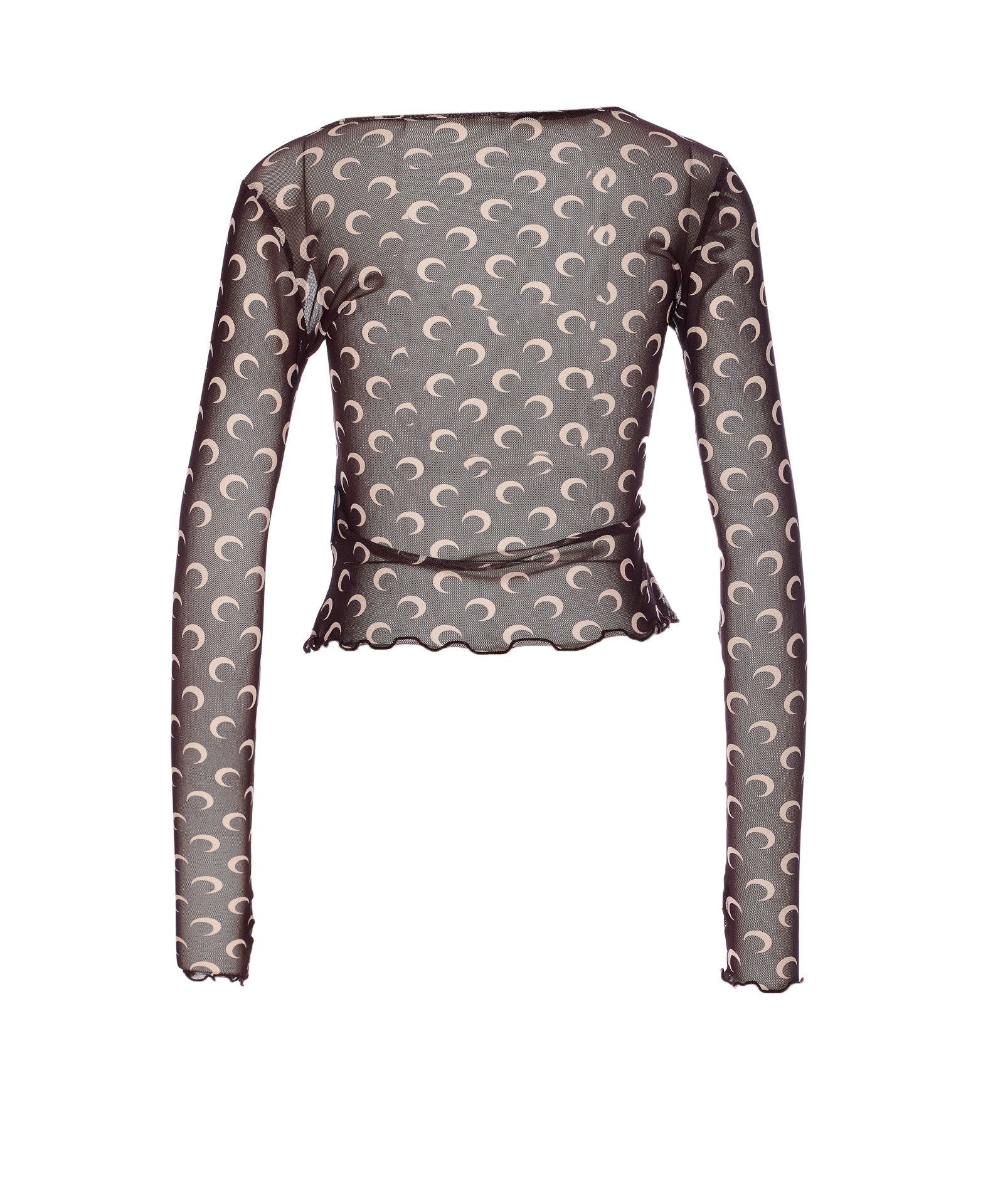 Marine Serre Top Brown Polyester