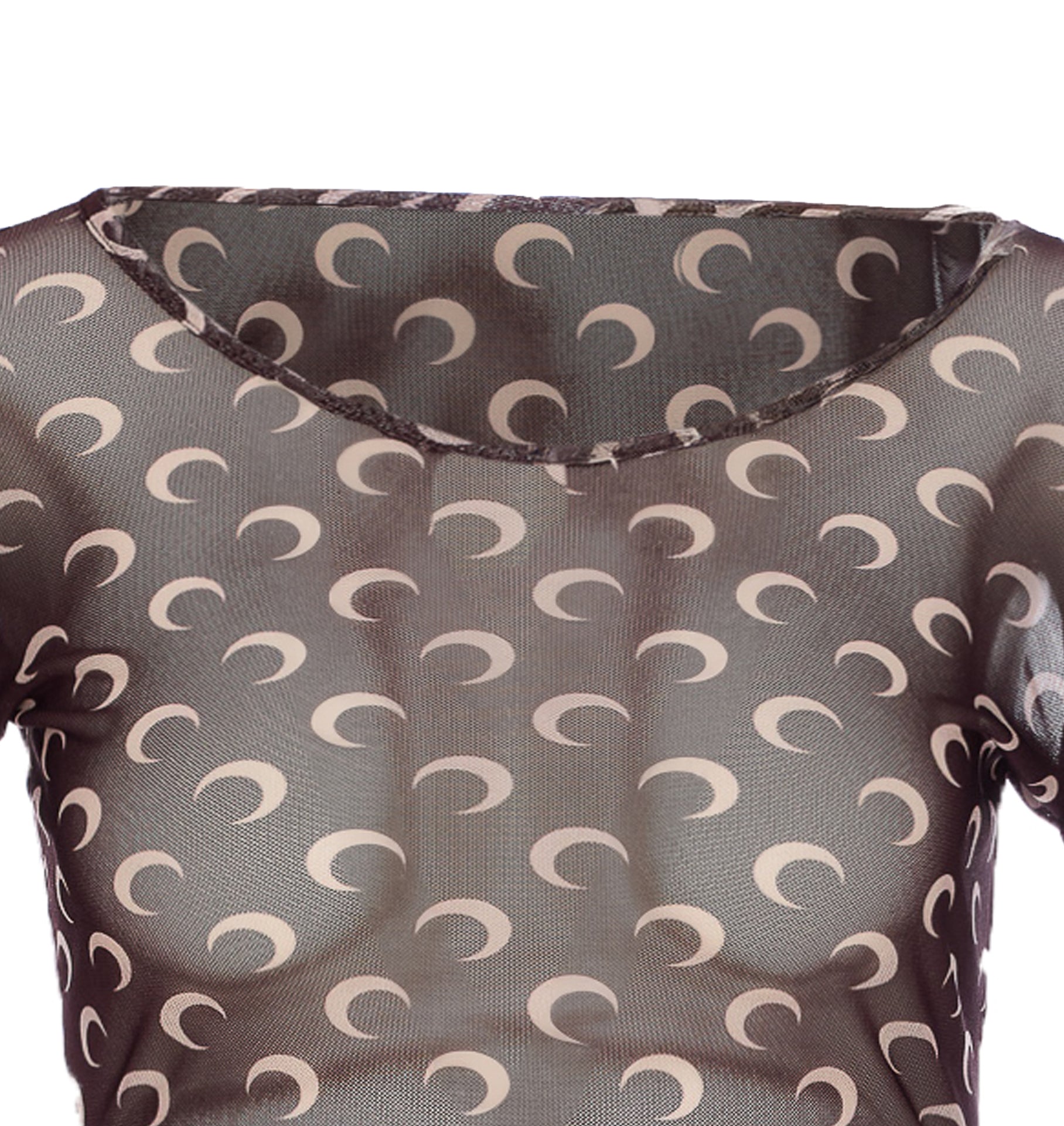 Marine Serre Top Brown Polyester