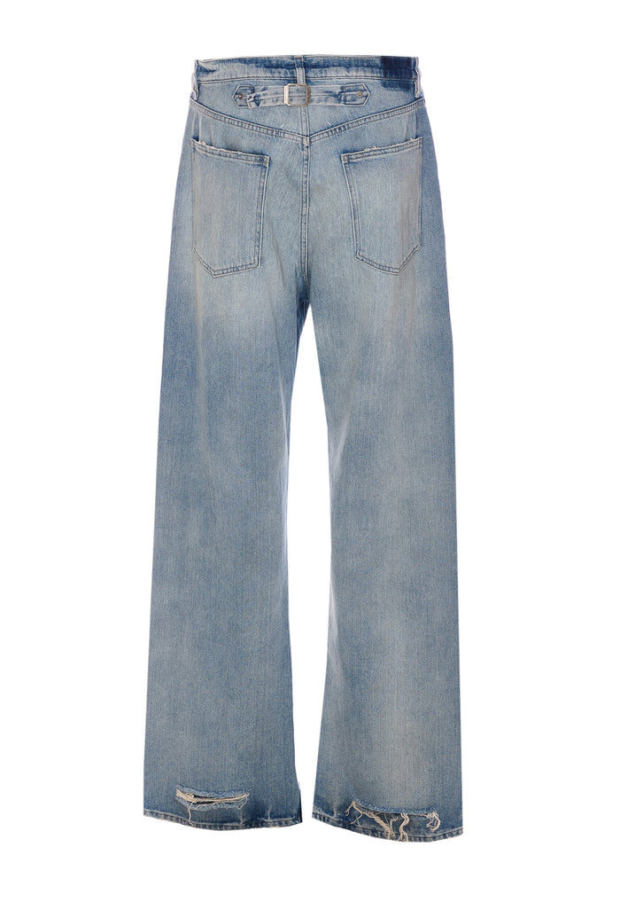 Maison Margiela Trousers Blue Cotton
