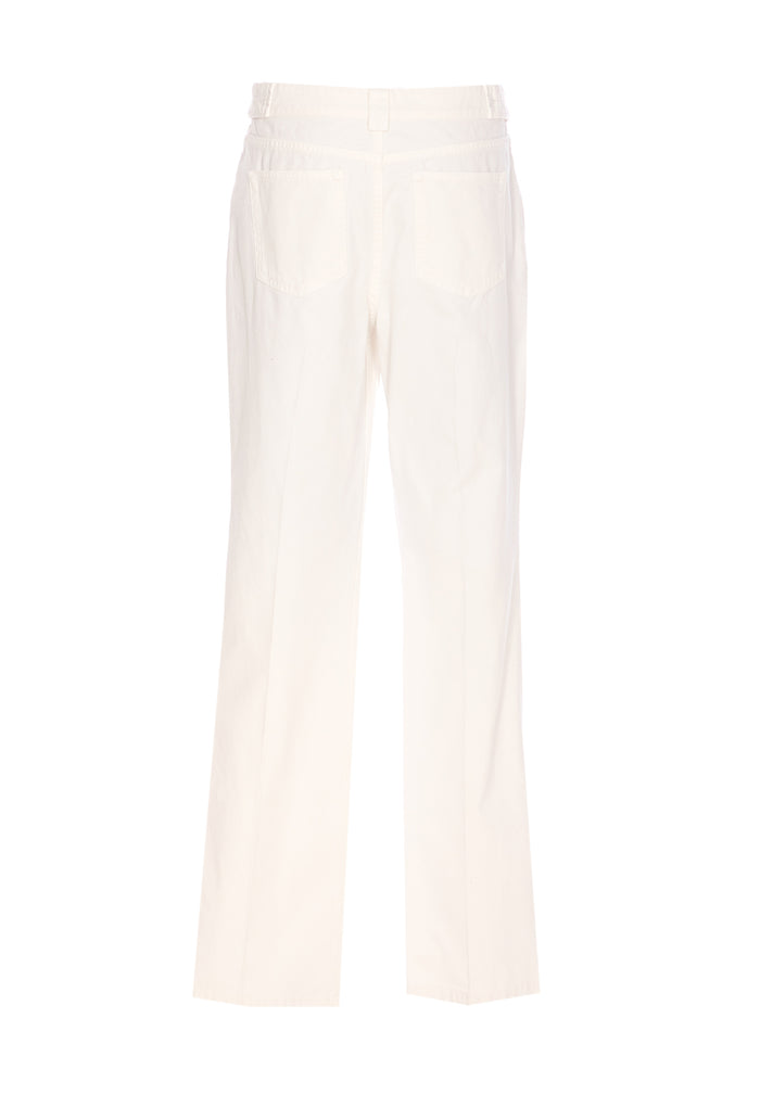 Chloè Trousers White Cotton