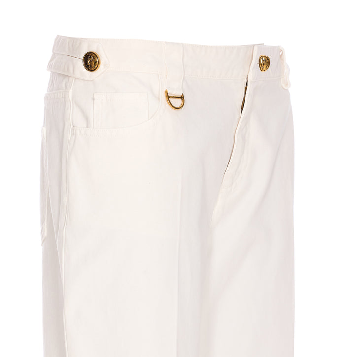 Chloè Trousers White Cotton