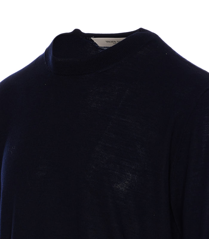 Golden Goose Sweaters Blue Virgin Wool