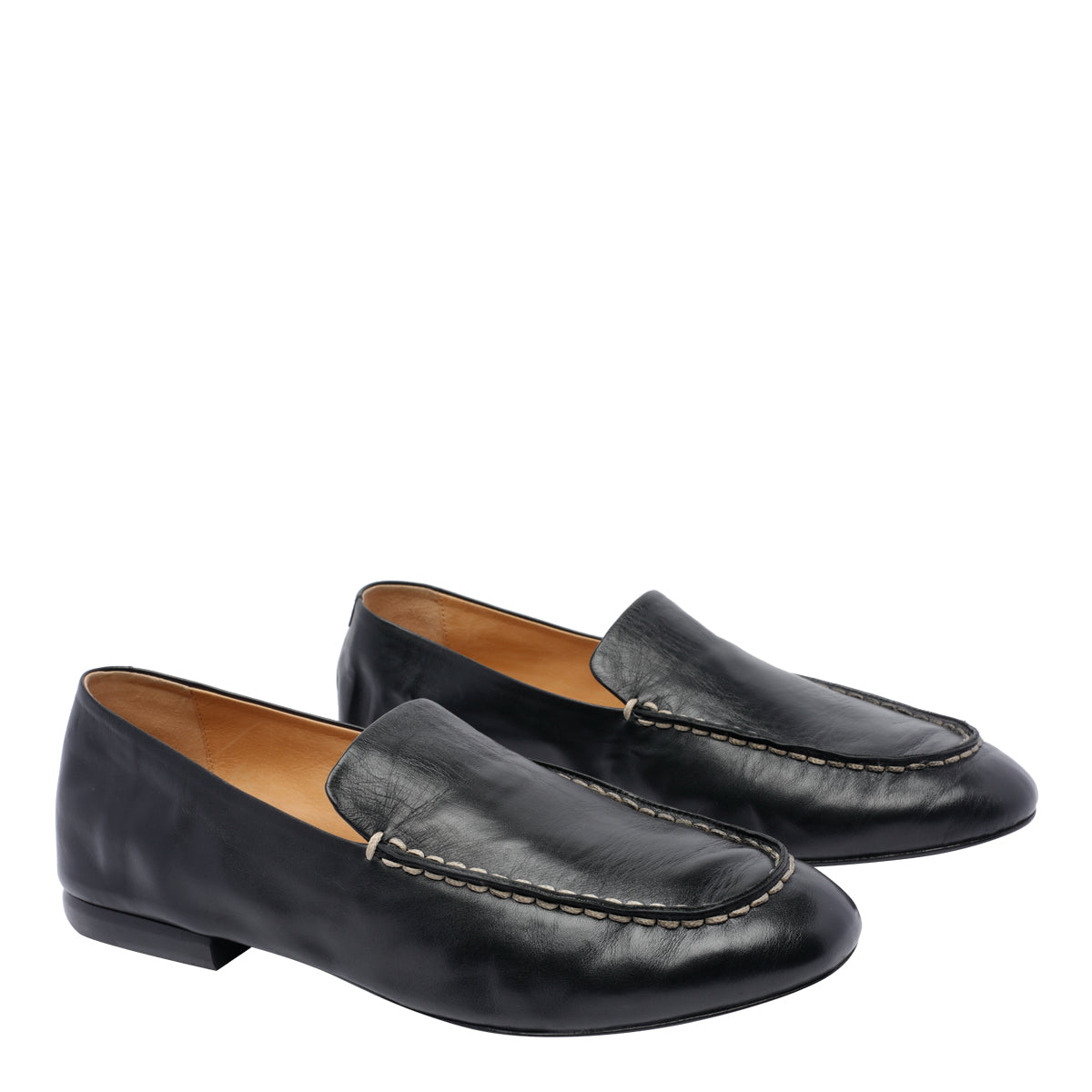 Marsell Flat Shoes Black Calf Leather/leather Sole