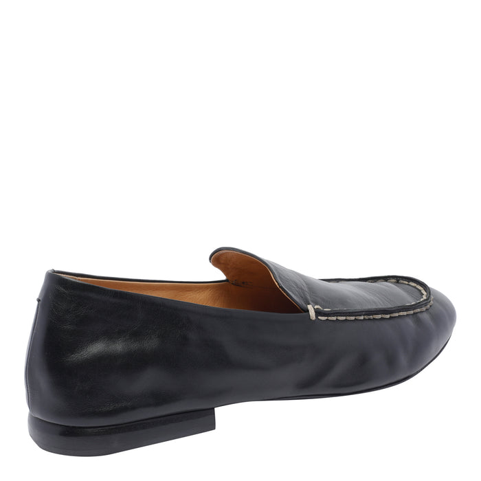 Marsell Flat Shoes Black Calf Leather/leather Sole