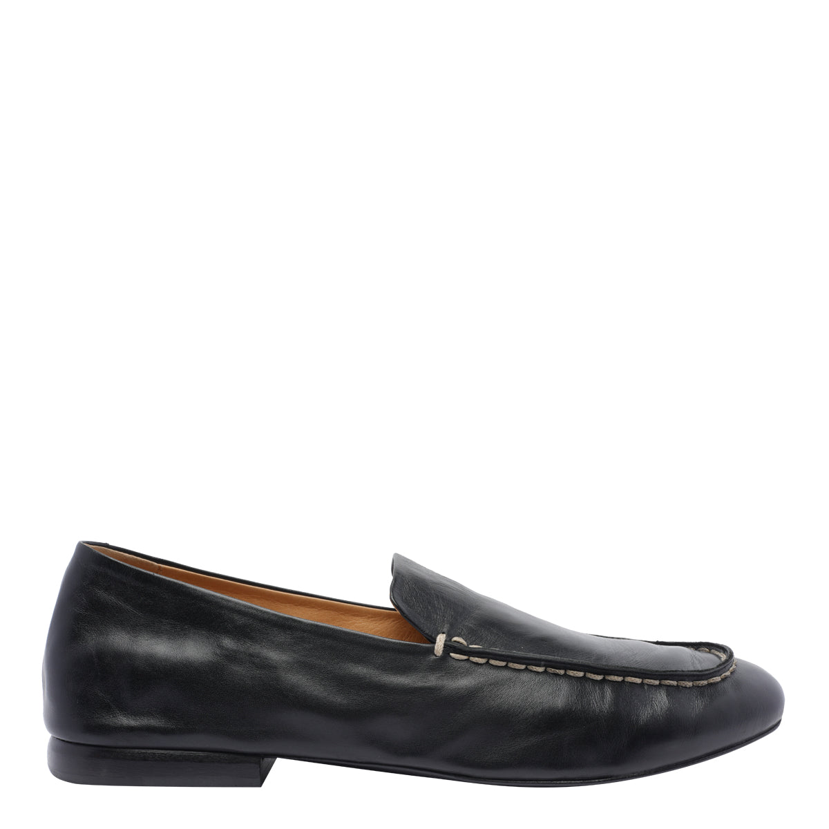 Marsell Flat Shoes Black Calf Leather/leather Sole