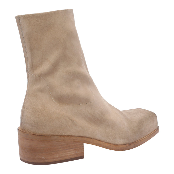 Marsell Boots Beige Suede Leather/leather Sole