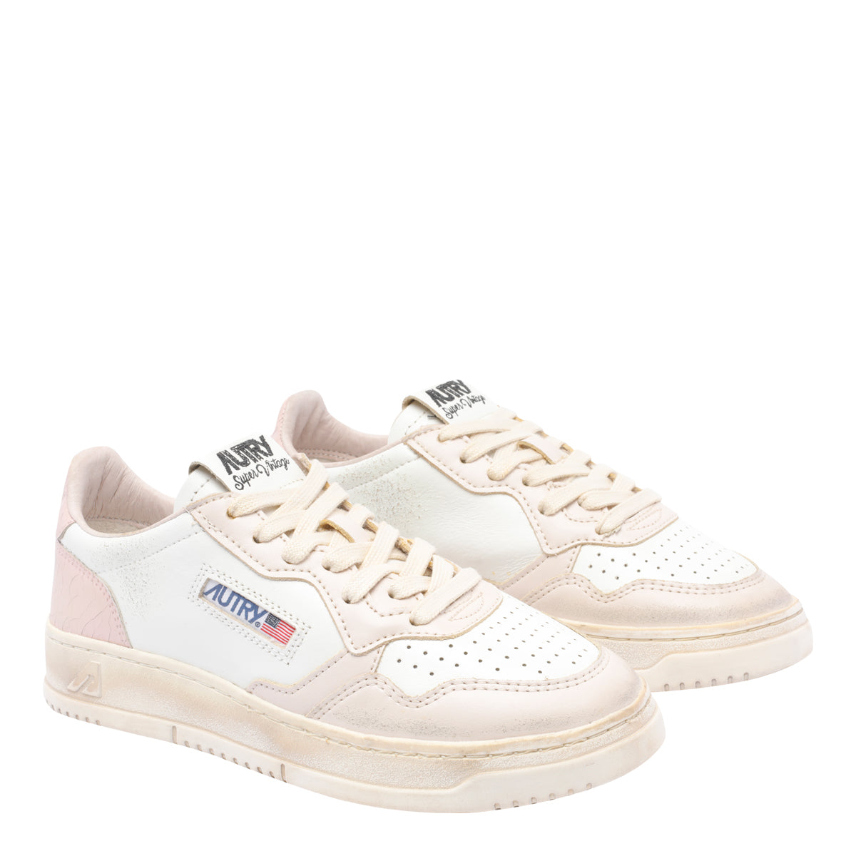 Autry Sneakers Pink Calf Leather/rubber Sole