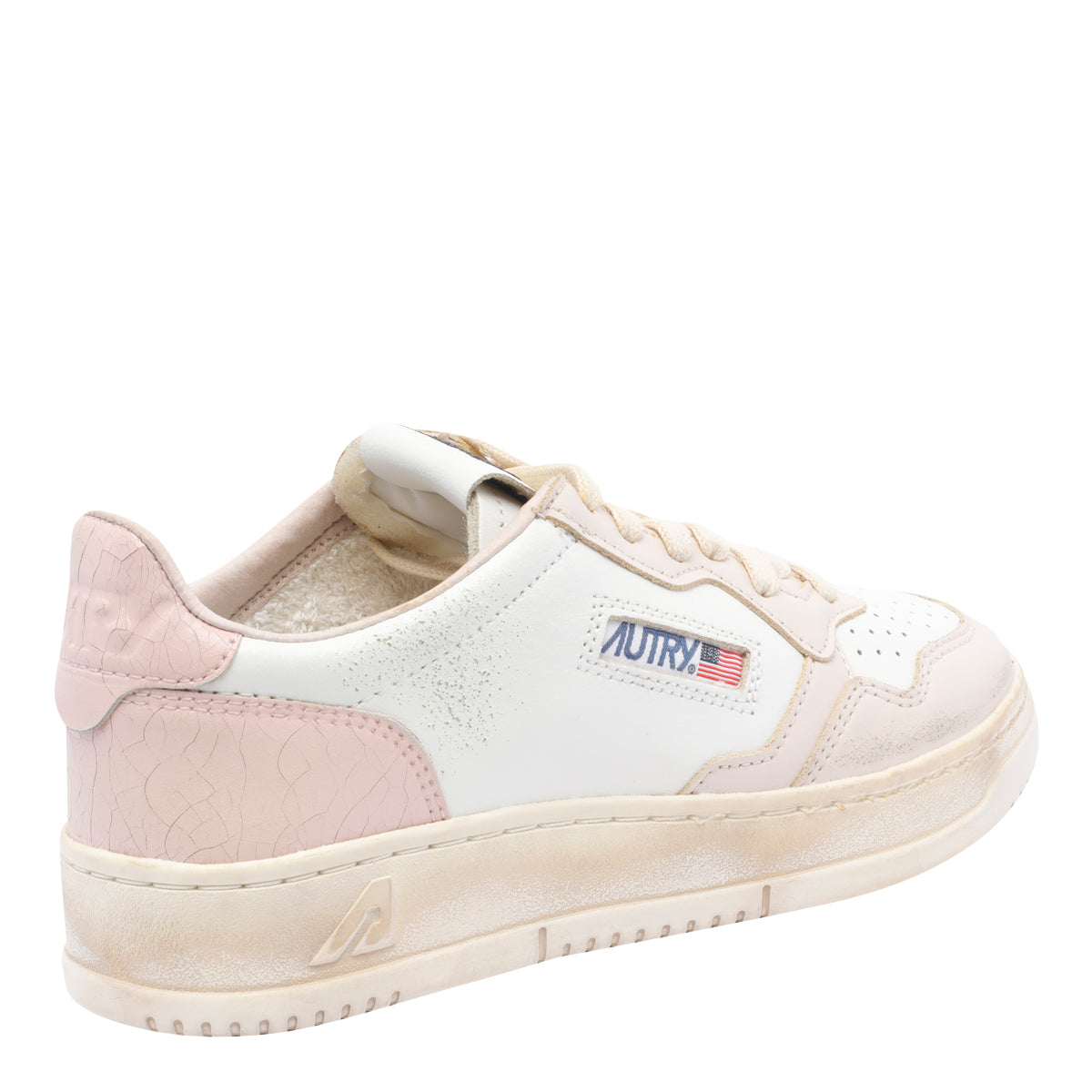 Autry Sneakers Pink Calf Leather/rubber Sole