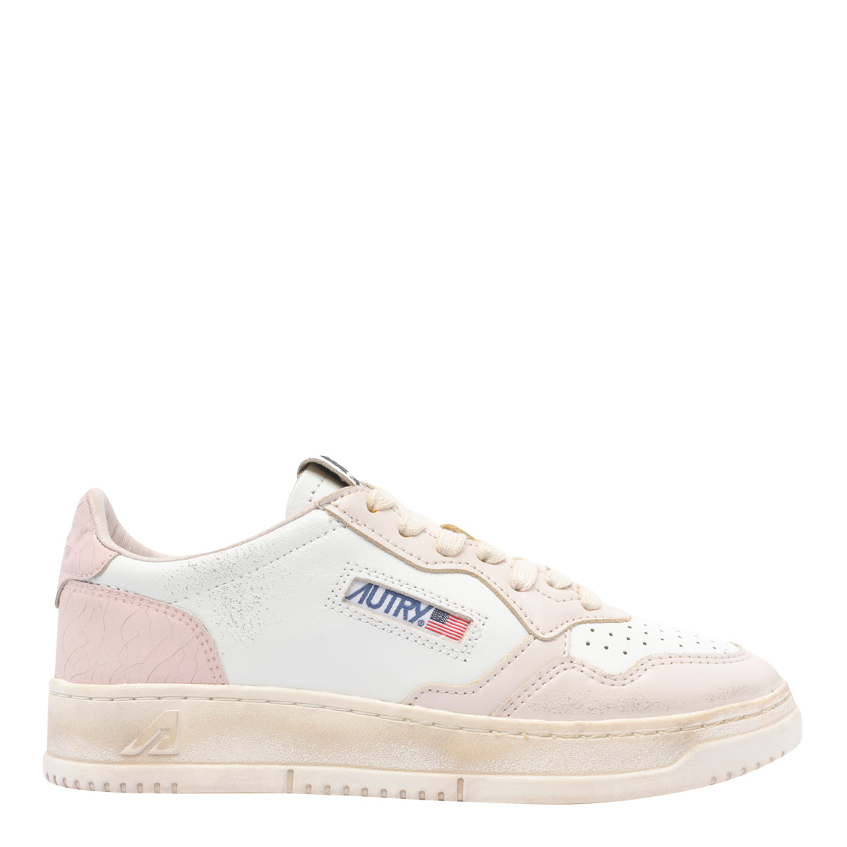 Autry Sneakers Pink Calf Leather/rubber Sole