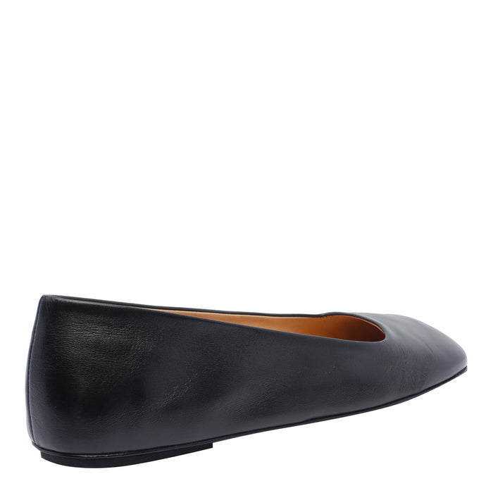 Marsell Flat Shoes Black Calf Leather/leather Sole