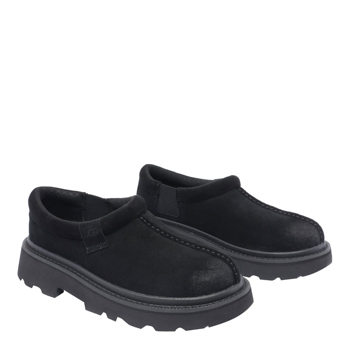Ugg Flat Shoes Black Suede Leather/rubber Sole
