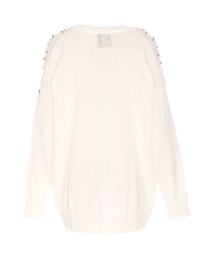 Aniye By Sweaters White Cotton