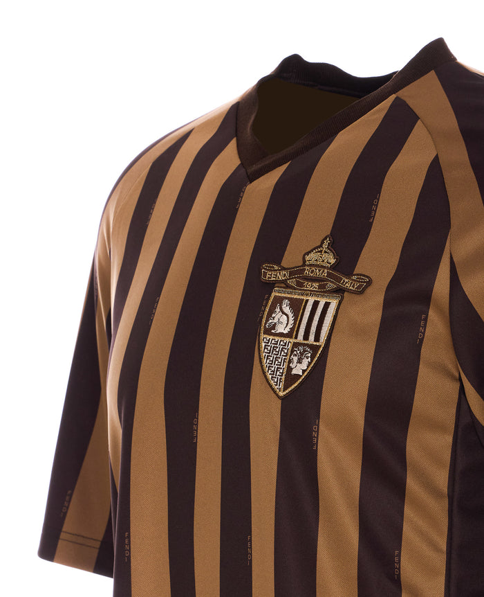 Fendi T-Shirts And Polos Brown Polyester